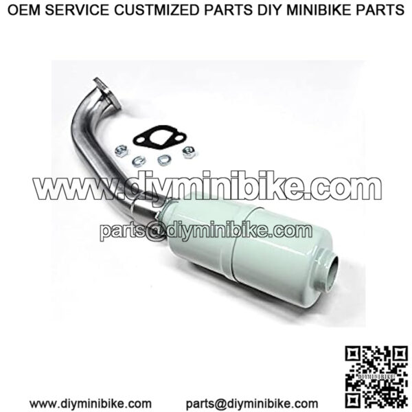 Massimo MB200 Mini Bike Customized Exhaust muffler. - Image 2