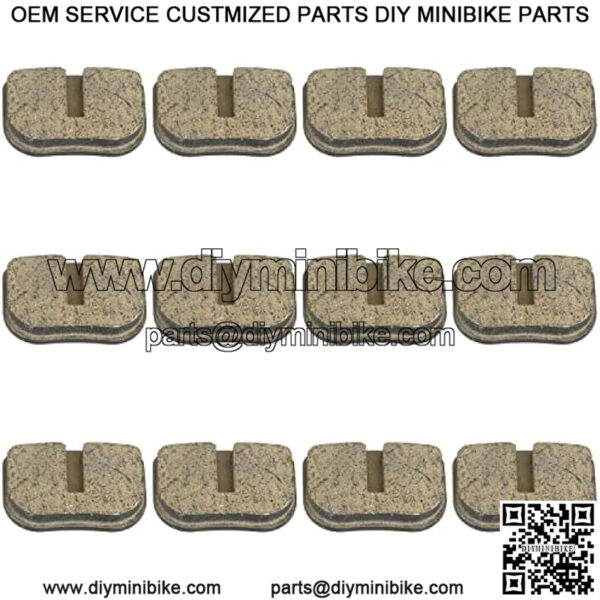 Mini Bike Brake Pads Disc Brake Pads for 79cc 97cc 100cc Coleman CT100U CC100X Baja Doodle Bug DB30 Motovox MBX10 Monster Moto MMB80 MMB105 49cc SYX Moto Mototec Pocket Dirt Bike ATV Parts