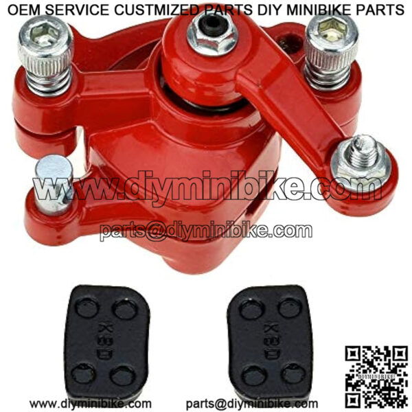 Rear Disc Brake Caliper Pads for 79cc 97cc 100cc 105cc 2.8hp Baja Doodle Bug DB30 Coleman CT100U CC100X Motovox MBX10 MBX11 Monster Mega Moto MM-B80 MM-B105 TrailMaster MB Strom Mini Bike Parts - Image 2