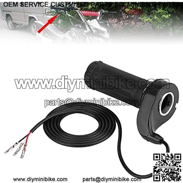 Motorcycle Accelerator, Universal Electric Scooter Twist Speed Throttle Grip with 3 Wires 12, 24, 36, 48V - Image 3