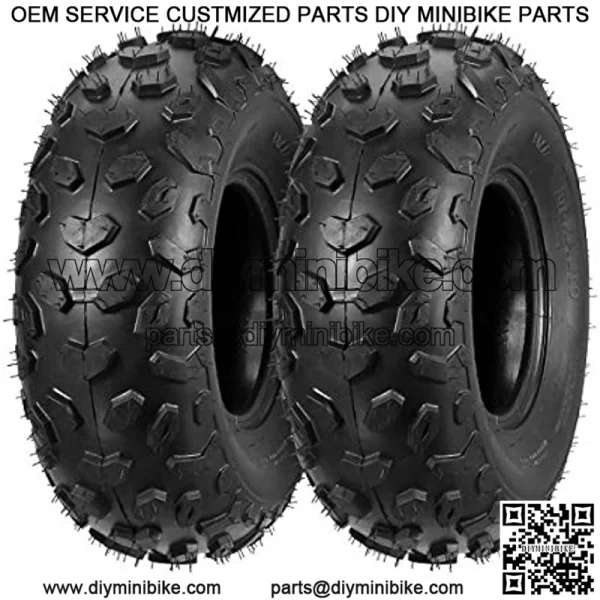 ATV Tires 19x7-8 19x7x8 19x7 8 ATV UTV Off-Road Tires All-Terrain Mini Bike Tires 4PR Tubeless Sport Tires, Set of 2