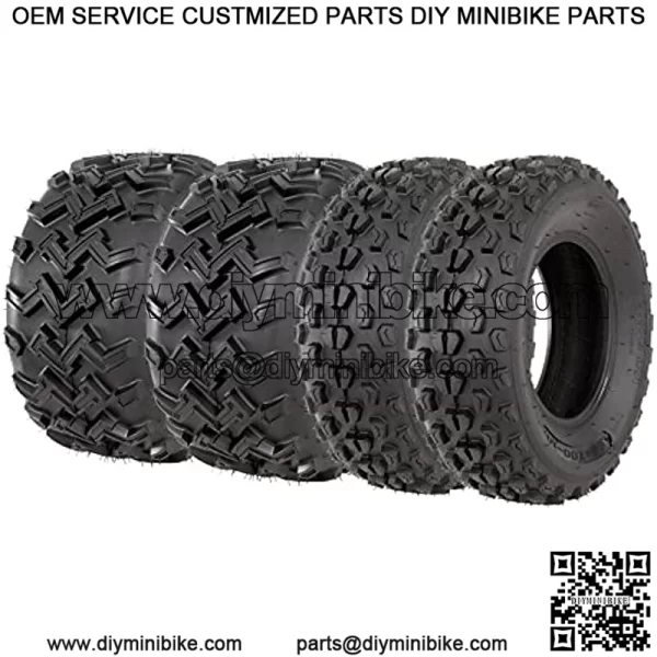 Front set 22X7-10 Rear 22X10-10 4 ply ATV Tires 22x7x10 22x10x10 Tubeless Set of 4