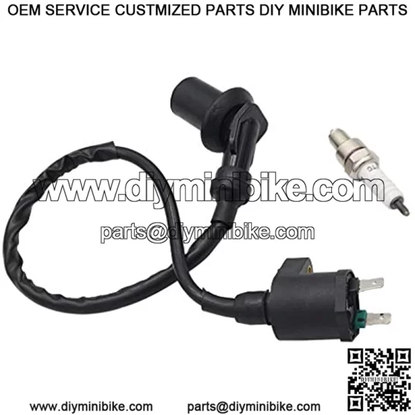 Engine Ignition Coil Spark Plug Compatible with GY6 50cc-150cc Motorcycle Honda ATV Dirt Bike Kymco Scooter Moped Go Kart