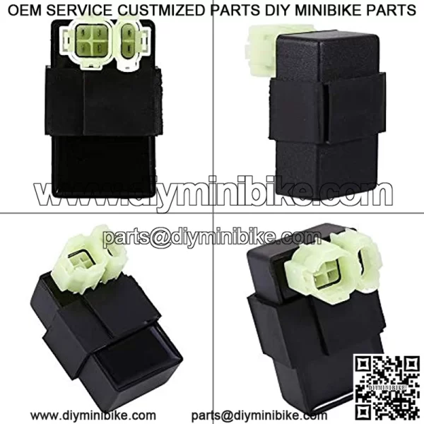 6 Pins CDI Box, AC CDI Igniter Module Box fit for GY6 ATV GO KART 50cc 125cc 150cc Moped Scooter - Image 2