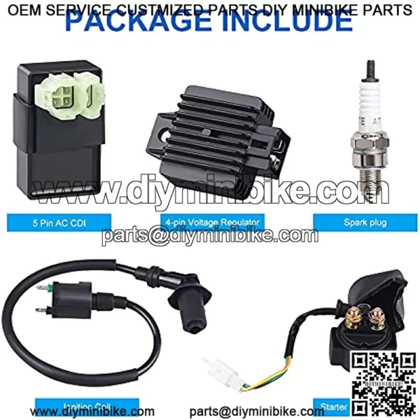 Ignition Coil CDI Box Kit for GY6 150cc Compatible with Roketa Tomberlin Crossfire 150R Fox Carbide Dazon Raider 150CC Go Kart Scooter - Image 2