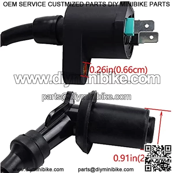 GY6 Ignition Coil Replacement Replacement for TRX200 TRX200D TRX200SX TRX250 50cc 150cc ATV Moped Scooter Go Kart - Image 4