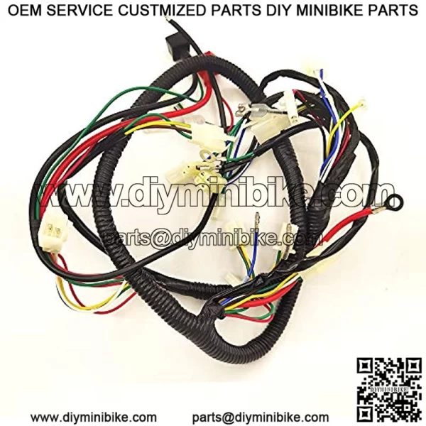 DSparts, Complete Electrics Stator Coil CDI Wiring Harness Wire Loom Assembly Fit for GY6 4-Stroke ATV QUAD Engine Type - Image 2