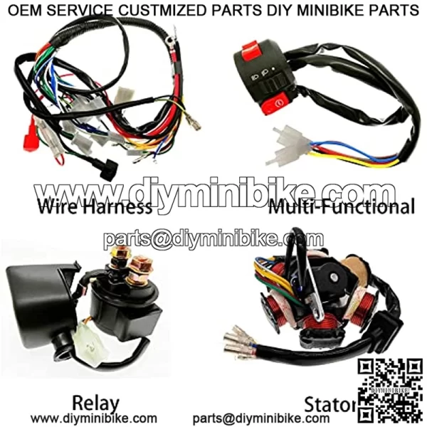 Complete Electrics Stator Coil set Quad Wire Harness Electrics Stator Coil CDI Wiring Harness For GY6 50cc 70cc 90cc 110cc 125cc ATV Quad Pit Dirt Bike Buggy Go Kart - Image 4