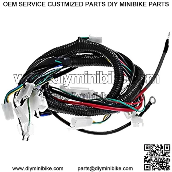 Complete Wiring Harness Electrics Wire Loom Kit CDI Rectifier Ignition Coil Magneto Stator For GY6 125cc 150cc ATV Quad Go Kart Scooter - Image 2