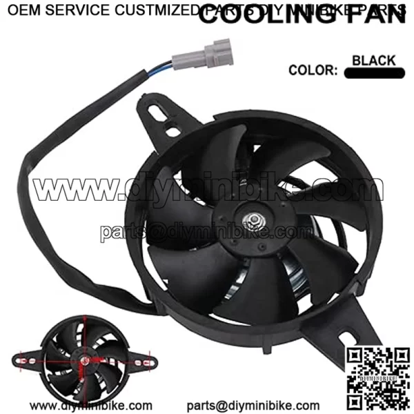 RACING Motorcycle Radiator Fan Assembly,Electric Cooling Fan Automotive Kit 12V For Chinese 200cc 250cc Quad ATV 4 Wheeler Go Kart Dirt Pit Motor Bike Motorcycle UTV