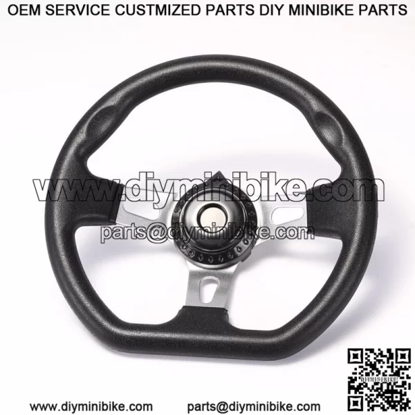 10.6" Racing Steering Wheel for Go Kart Drift Trike Hammerhead Trailmaster Parts