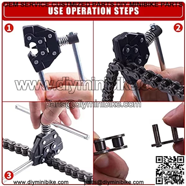 Chain Detacher Breaker Cutter Fit for 25/35/41/40/50/60 415H,428H, 520,530 Roller Chain Motorcycle Bicycle Go Kart ATV Chains - Image 4