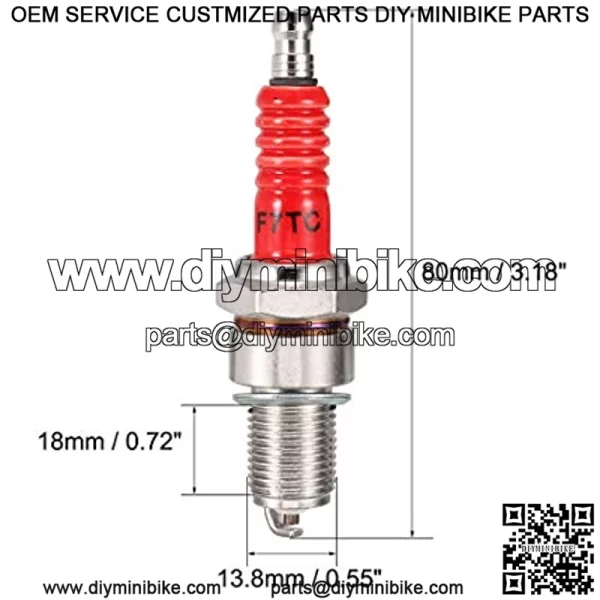 F7TC Spark Plug for GX120 GX160 GX200 GX240 GX270 Generator Mini Bike - Image 2