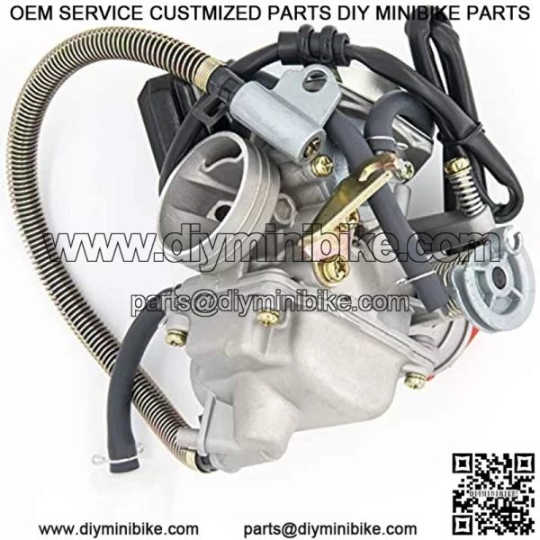 GY6(150cc) Carburetor for 150cc 125cc 152QMJ 157QMJ 4 Stroke Engines Electric Choke Motorcycle Scooter  - GY6 150cc Carburetor 24mm PD24J Carb - Image 3