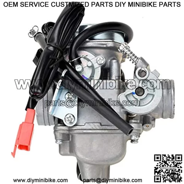 150cc Carburetor PD24J Carb for GY6 4 Stroke Twister 150 Go Kart Motorcycle Scooter 152QMJ 157QMI Eagle Panterra Kymco 4 Wheeler Dune Buggy Moped Scooter Parts - Image 2