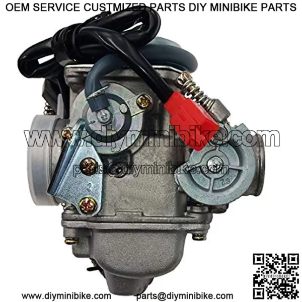 PD24J Carburetor for 4-Stroke GY6 125cc 150cc ATV Go Karts Scooter Mopeds QMJ/QMI157 QMJ/QMI152 - Manifold Intake diameter 24mm PD24J Carb - Image 3