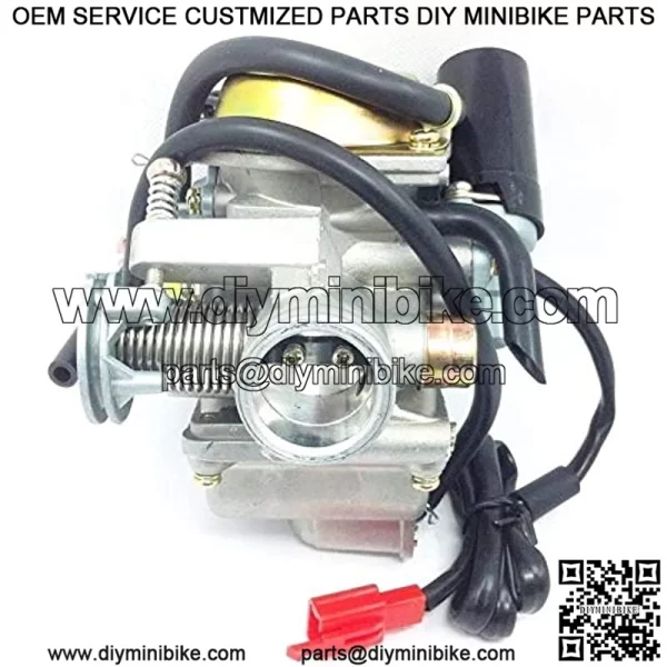 New PD24J Carburetor Replaces for 4- Stroke GY6 125cc 150cc 152QMI 157QMJ Engine Scooter ATV Go Kart Kazuma Baja Kymco - Manifold Intake Fiameter 24mm