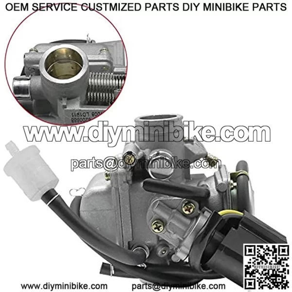 New PD24J Carburetor Replaces for 4- Stroke GY6 125cc 150cc 152QMI 157QMJ Engine Scooter ATV Go Kart Kazuma Baja Kymco - Manifold Intake Fiameter 24mm - Image 4