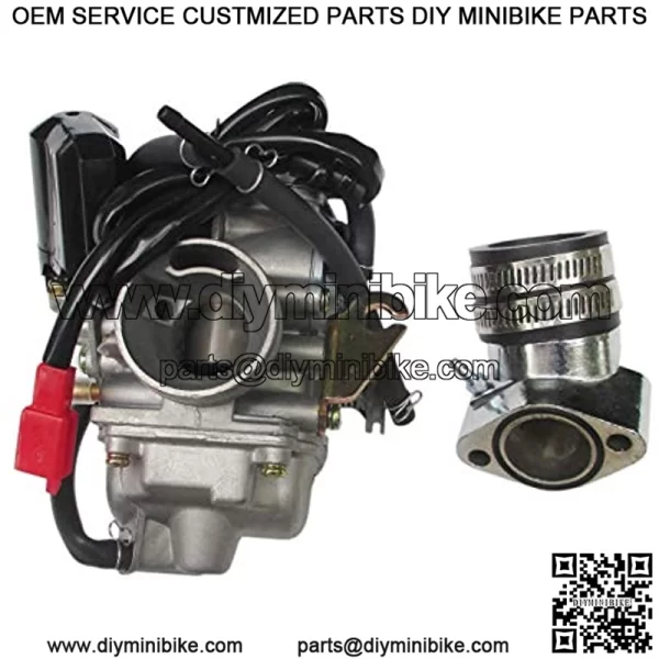 High Performance Racing Race for GY6 150cc 150 24mm Carburetor with 30mm Intake Manifold Pipe Carb