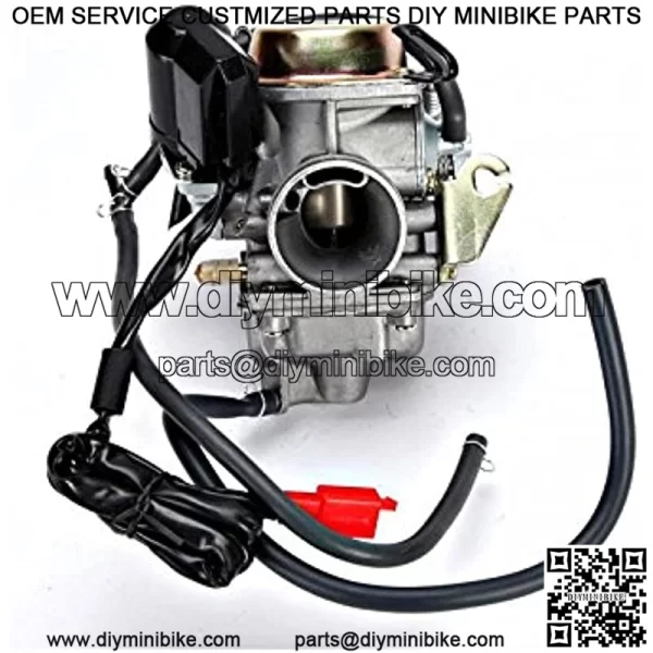 PartsPro PD24J Carburetor 4-Stroke GY6 125cc 150cc ATV Go Karts Scooter Mopeds QMJ 157 / QMI 152-24mm Carb