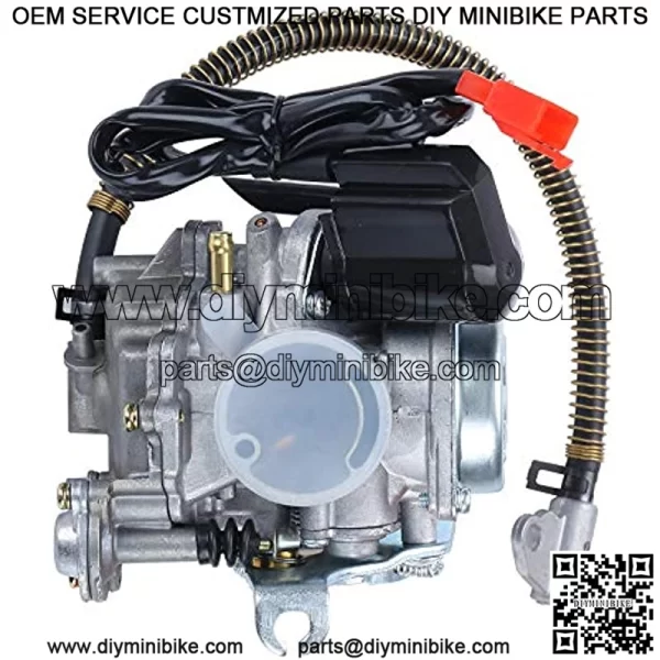 139QMB Carburetor for GY6 49cc 50cc 4 Stroke Scooter 80cc PD18J PD19J PD20J Scooters Moped ATV Go Kart Quads Buggy Kymco with Air Filter Intake Manifold - Image 2