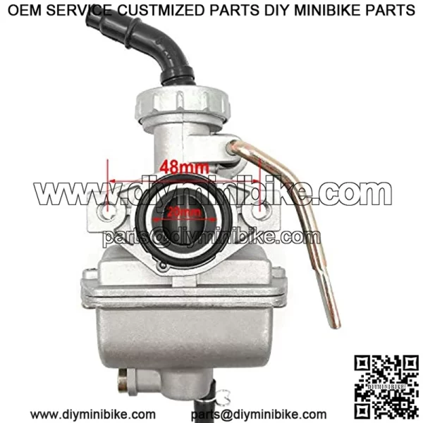 ATV Carburetor PZ20 Carb Set with Air Filter and Fuel Filter for 50cc 70cc 80cc 90cc 110cc 125cc Honda Baja Coolster Quad Pit Bike Dirtbike Go Kart Moped Scooter - Image 3
