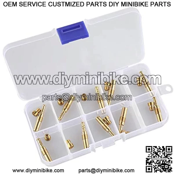 10Pcs Carburetor Main Jets kit & 10Pcs Slow Pilot Jets for PWK Keihin OKO CVK PWM - Image 3