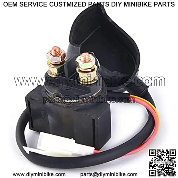 2 Pin Starter Solenoid Relay Compatible with 4 stroke GY6 Engine 50cc to 150cc all ATV Dirt Bike Pocket Bike Go Kart