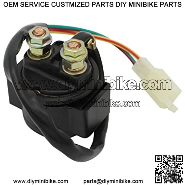 Cyleto Motorcycle Parts Starter Solenoid Relay for 4-Stroke GY6 Engine 50cc 150cc 200cc 250cc ATV Dirt Bikes Scooters Go Kart Dne Buggys Quad 4 Wheelers Pit Bike Moped Roketa SSR Tao tao Sunl Coolster - Image 3