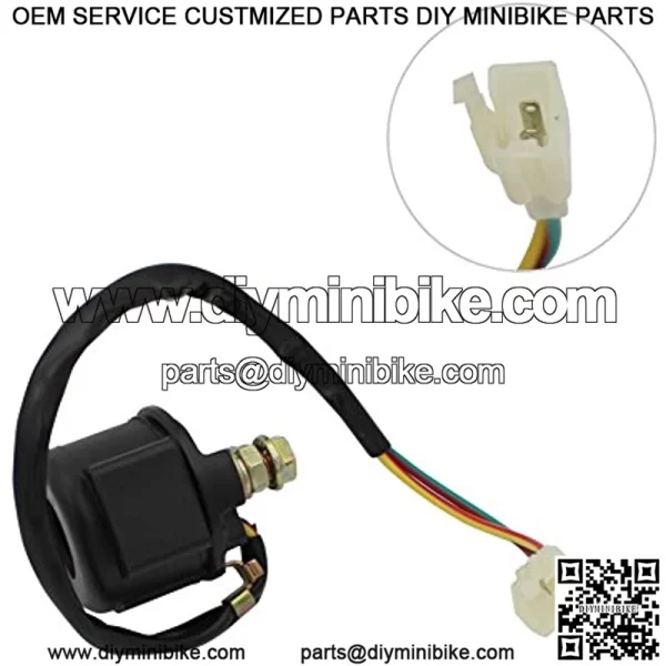 Cyleto Motorcycle Parts Starter Solenoid Relay for 4-Stroke GY6 Engine 50cc 150cc 200cc 250cc ATV Dirt Bikes Scooters Go Kart Dne Buggys Quad 4 Wheelers Pit Bike Moped Roketa SSR Tao tao Sunl Coolster - Image 4