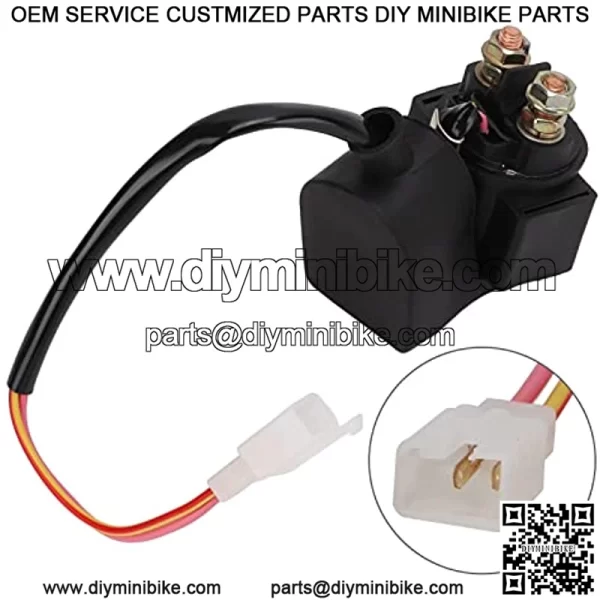 Starter Solenoid Relay, 2 Pins 12V Starter Solenoid Relay Engine Starter Relay for GY6 50cc 70cc 110cc 125cc 250cc ATVs Dirt Bikes - Image 4