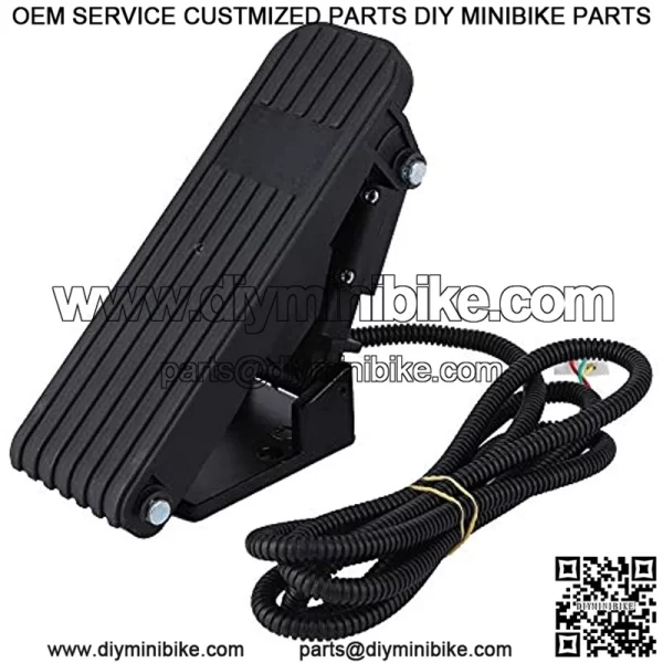 ATV Foot Brake Pedal, Vehicle Accelerator Throttle Speed Control Brake Foot Pedal E-Bike Go Kart