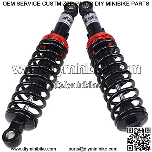 Motorcycle Shock Motorcycle Rear Shocks 12.6"/320mm Motorcycle Shock Absorber Rear Suspension Fit for Honda Suzuki Dirt Sport 1 Pair Black & Orange - Image 4