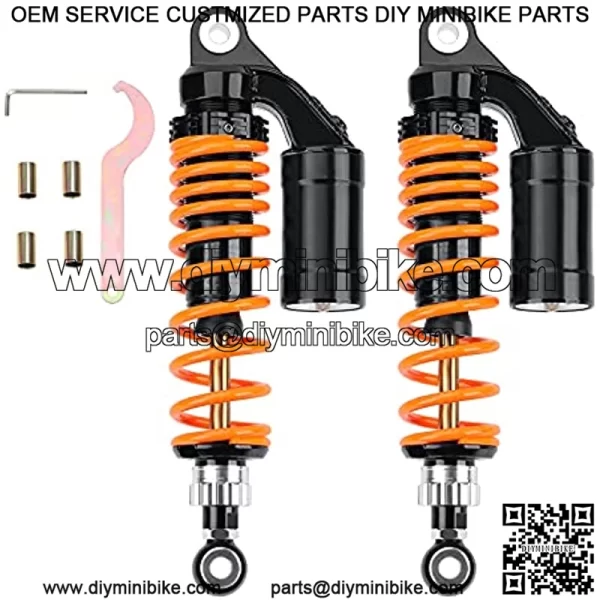 12.5Inch 320mm Universal Motorcycle Air Shock Absorbers Rear Suspension Compatible with Honda CB Gokart 2PCS??Orange?? - Image 2