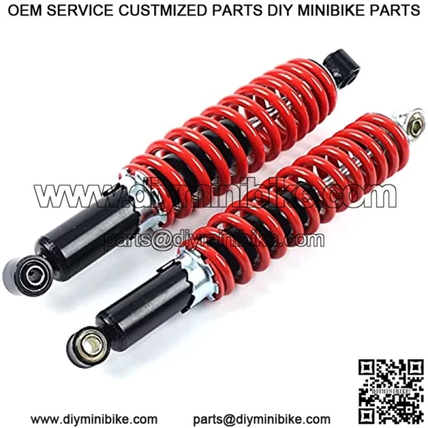 DENESTUS Pair 350mm 13.7" Front Shock Absorber Shocker Suspension 500lb For Quad Dirt Bike ATV Buggy Go Kart