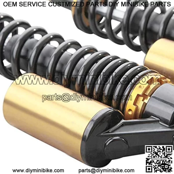 14.75 Inch 375mm 2PCS Universal Air Shock Absorbers Compatible with Honda Kawasaki Dirt Bike Gokart Moped Quad Rear Suspension - Image 3