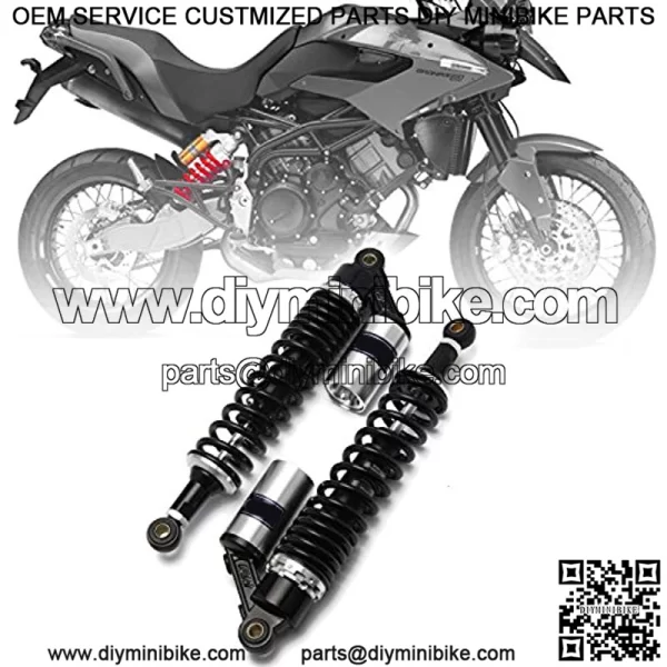 380mm 15" 8mm Spring Universal Motorcycle Air Shock Absorber Rear Suspension ATV Quad Scooter Dirt Bike For CBR600 CBR400 CB500 YZF XC EXC XCF,+ - Image 2