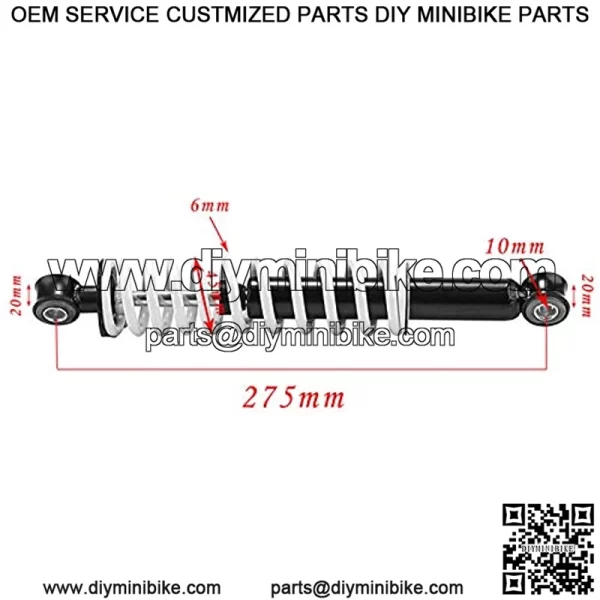 10.8" 275mm Front Shock Absorbers Suspension for Quad ATV 4 Wheeler - Image 4