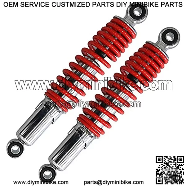 2PCS 10 5/8" 270mm Front Spring Assist Load Carrier Shocks for ATV Go Kart Quad Bike 4 Wheeler