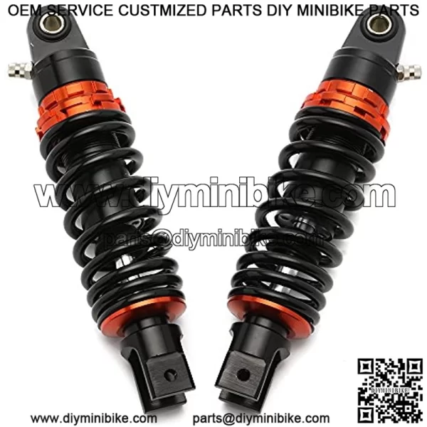 9.25" 235mm Motorcycle Universal Springs Air Suspension Adjustable Rear Gas Shock Absorbers For Honda Kawasaki Suzuki Yamaha Scooter (Black/Orange) - Image 3