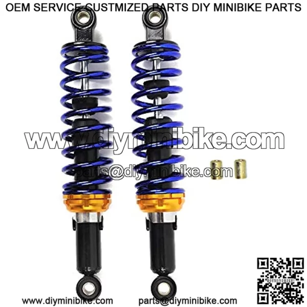 for Motorcycle Replacement Blue Round Ends Universal After Market Fit for Scooter ATV Go Kart Quad Dirt Sport Bikes 12.5 inch 320mm Gas Air Shock Absorbers Suspension - Image 2