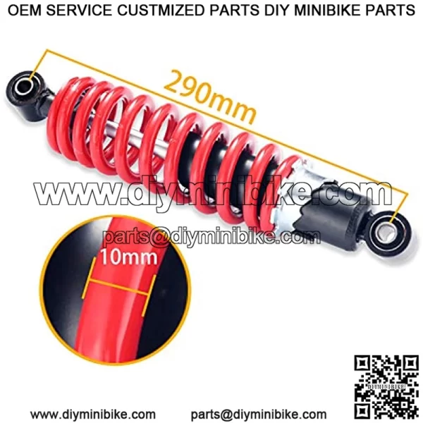 290mm 11.4" Shock Absorber Rear Suspension For 90cc-150cc Pit Quad Dirt Bike 4 Wheels ATV - Image 2