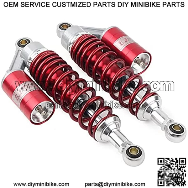 Pair Motorcycle 320mm Red Air Shocks ATV UTV Suspension Shock Absorbers For ATV UTV Go Kart Quad Dirt Bikes - Image 4