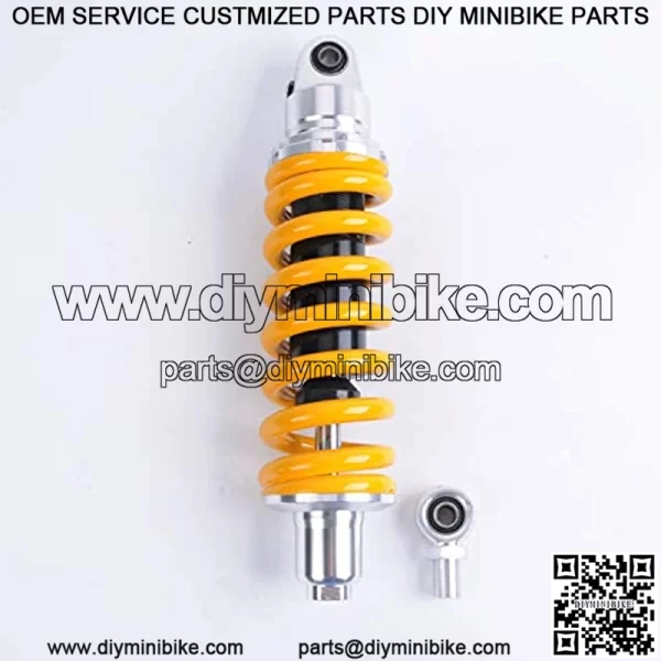 1 Piece Shock Absorber 360mm 14.2 inches Round Ends Motorcycle Replacement Universal for Scooter Atv Quad Dirt Sport Bike Go Kart Suzuki Kawasaki Yamaha Yellow