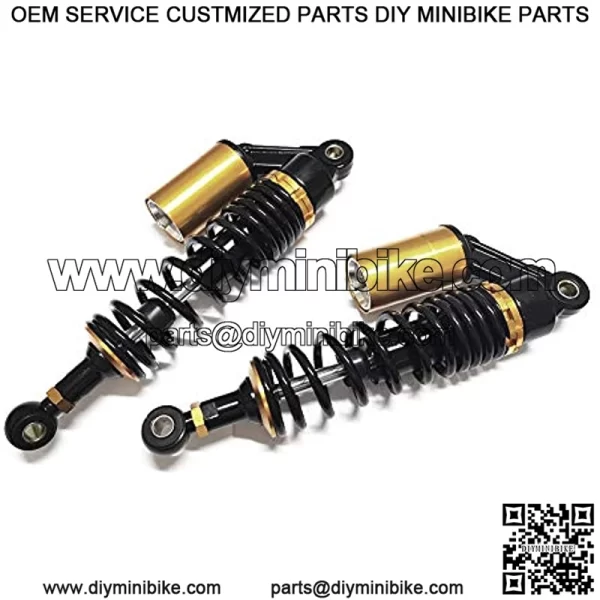 340mm Universal Motorcycle Rear Air Shock Absorbers Compatible with 150CC-750CC Karting Scooter ATV Yamaha Suzuki Honda Kawasaki