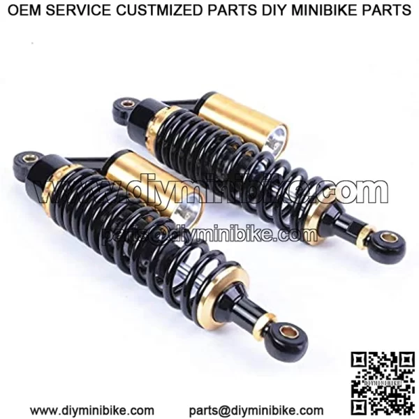 Motorcycle Air Shock Absorbers Universal Fit for Honda Suzuki Yamaha Kawasaki ATV Go Kart Quad Dirt Sport Bikes Golden (340mm) - Image 2