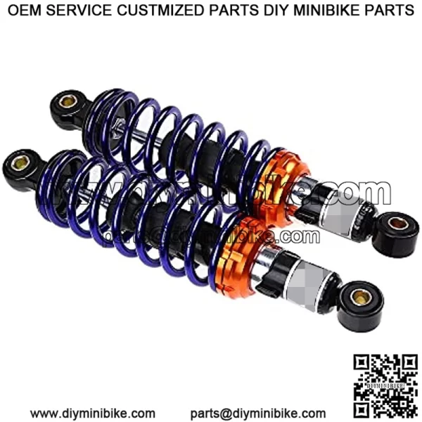 Motorcycle Shock Motorcycle Rear Shocks 11"/280mm Motorcycle Shock Absorber Rear Suspension for Yamaha Honda Suzuki Dirt Sport 1 Pair Blue & Gold - Image 2