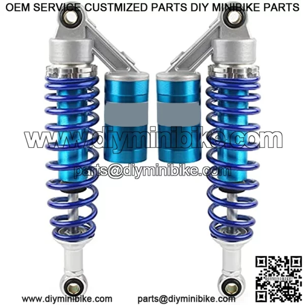 1 Pair Motorcycle 280mm 11" Blue Air Shocks ATV Shock Absorber UTV Shocks For Honda, For Suzuki, For Yamaha, For - Image 2