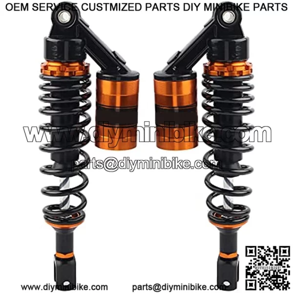 Pair Motorcycle 320mm 12.5" Air Shocks ATV Shock Absorber UTV Shocks with Clevis End For Honda, For Suzuki, For Yamaha, For - Image 2