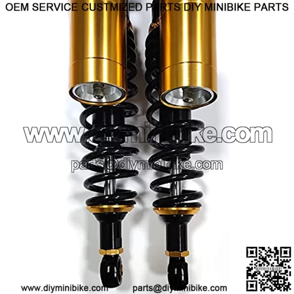 340mm Universal Motorcycle Rear Air Shock Absorbers Compatible with 150CC-750CC Karting Scooter ATV Yamaha Suzuki Honda